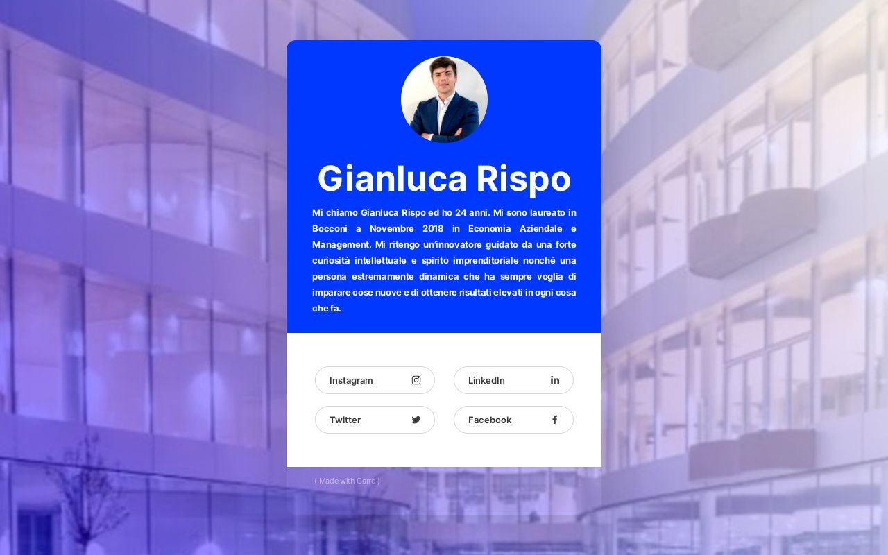 Carrd profile picture for @gianluca